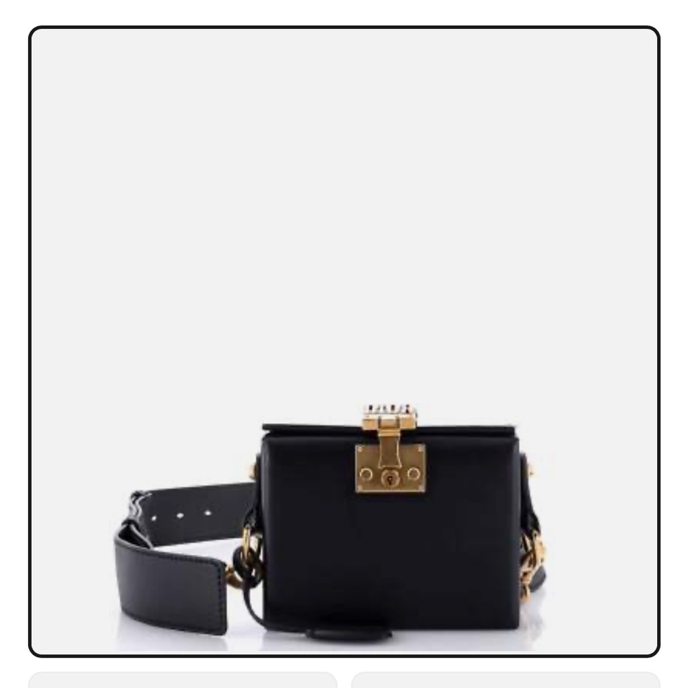 Christian Dior Dior Addict Lockbox Black Crossbody Bag.